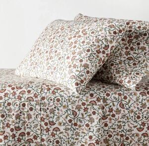 Full 400 Thread Count Performance Sheet Set Warm Floral - Threshold NEW